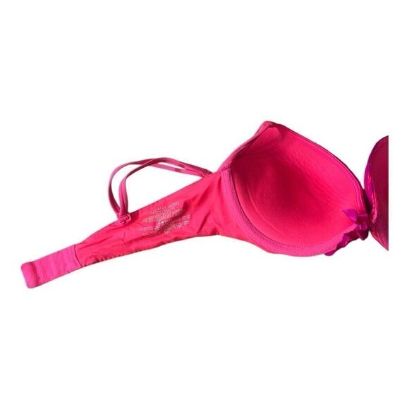 Victoria's Secret Convertible Size 34B Very Sexy Push-Up Bra Pink Fuchsia Lace - Picture 5 of 12